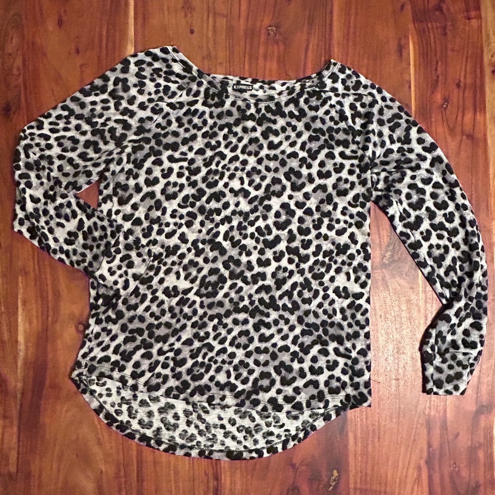 Express cheetah Sweater